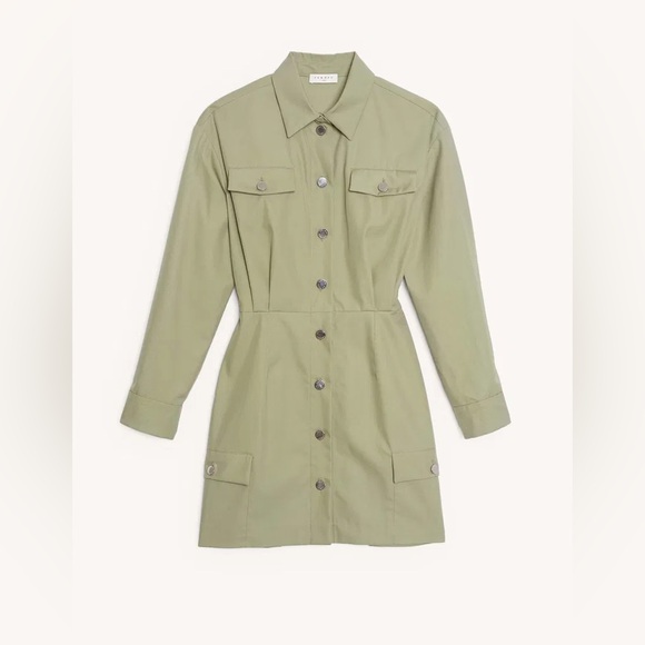 ▪️NWT Sandro Short Cotton Safari-style Dress - Picture 4 of 8